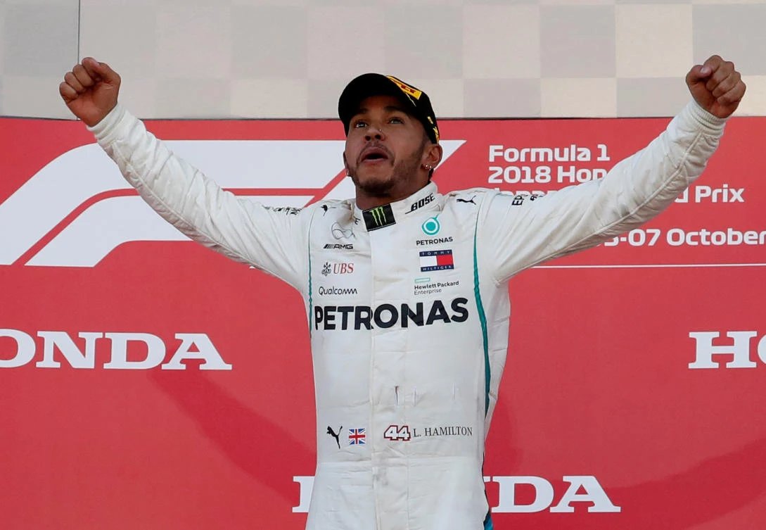 Lewis Hamilton storms to victory in Japan to leave him on brink of fifth world title