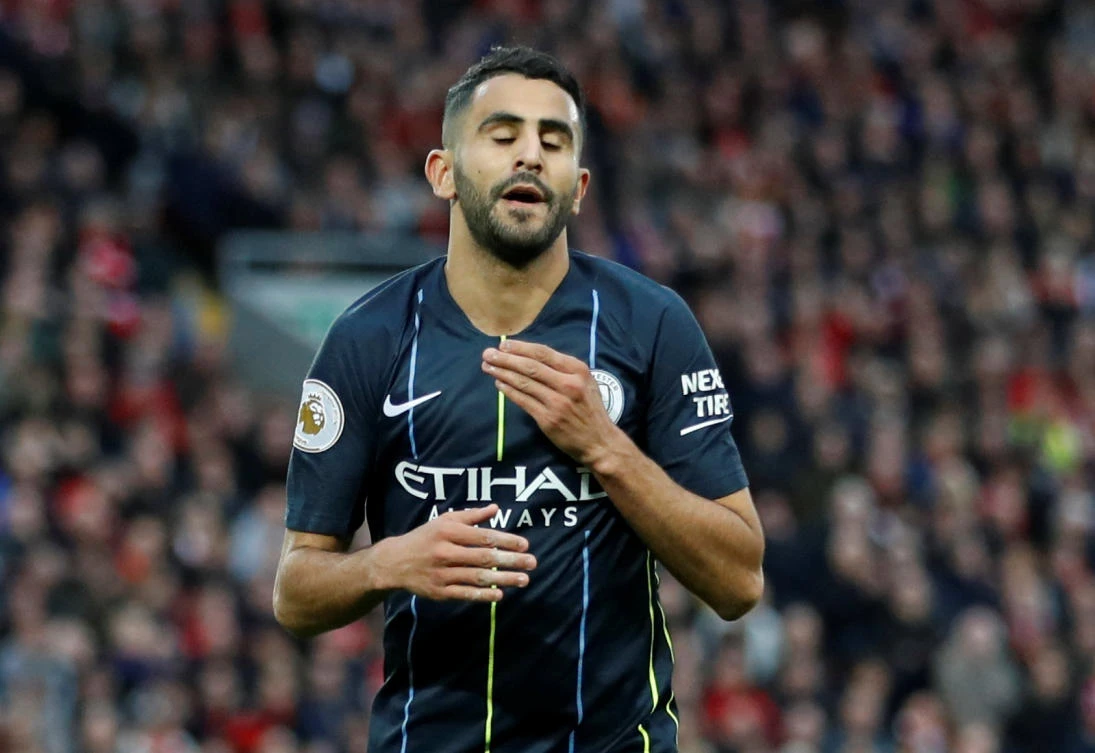 It was a day, and a penalty kick to forget for Man City new boy Riyad Mahrez. (Reuters)