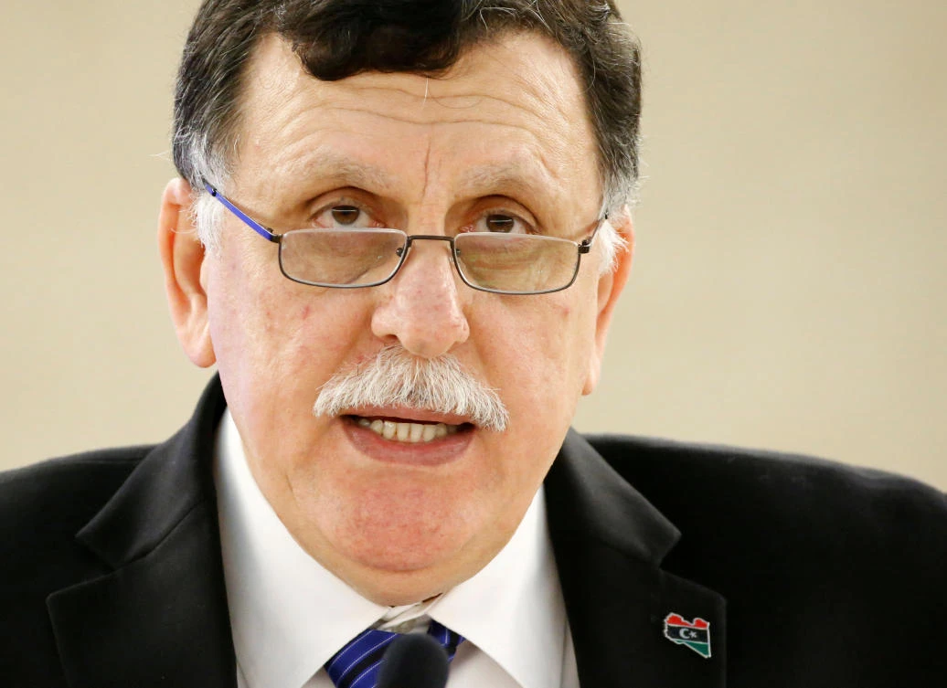 Fayez Al-Sarraj, President of the Presidency Council of the Government of National Accord of Libya attends the Human Rights Council at the European headquarters of the United Nations in Geneva, Switzerland. (File Photo / Reuters)
