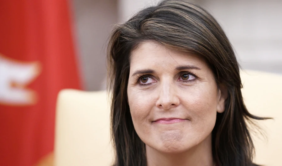 Haley, 46, pointedly tried to shut down talk that she would run for any office in 2020. (AFP)