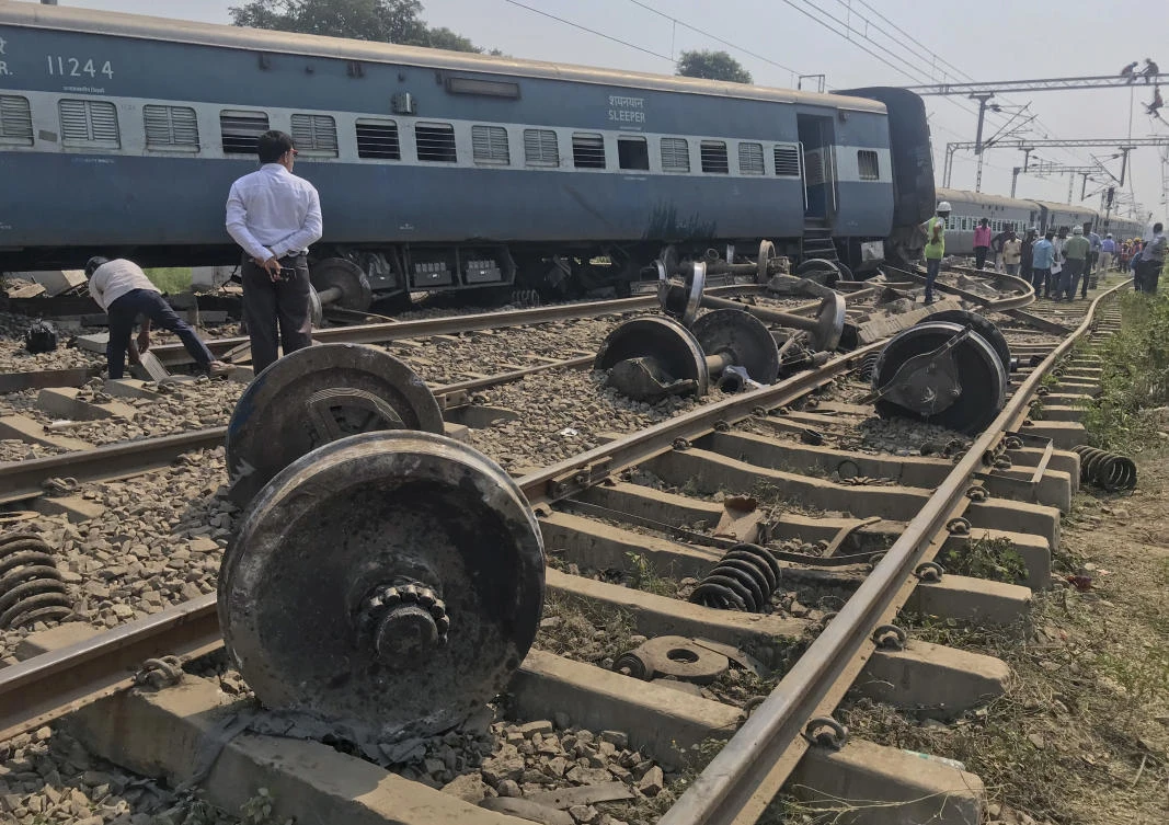 India express train derails, at least 5 people killed and dozens injured