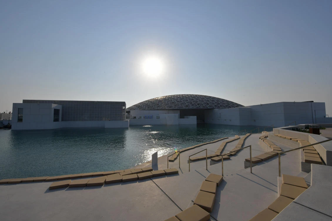A shot of the Louvre Abu Dhabi. (AFP)