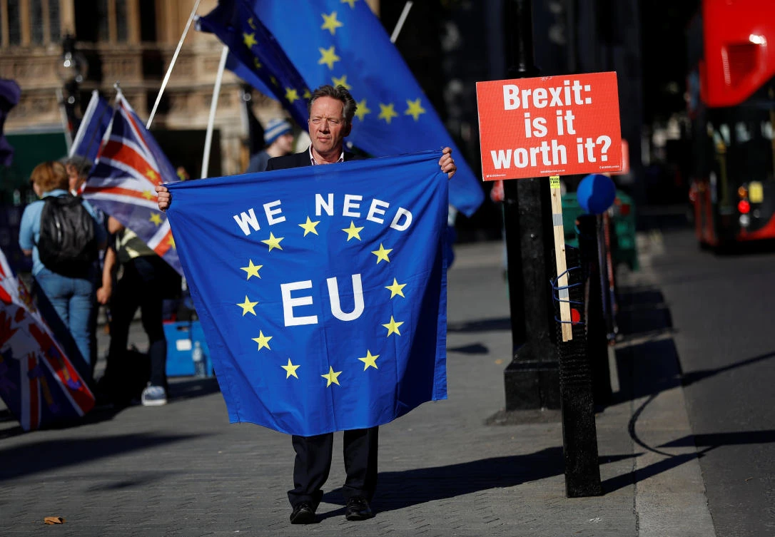 Britain is due to leave the European Union next March. (Reuters)