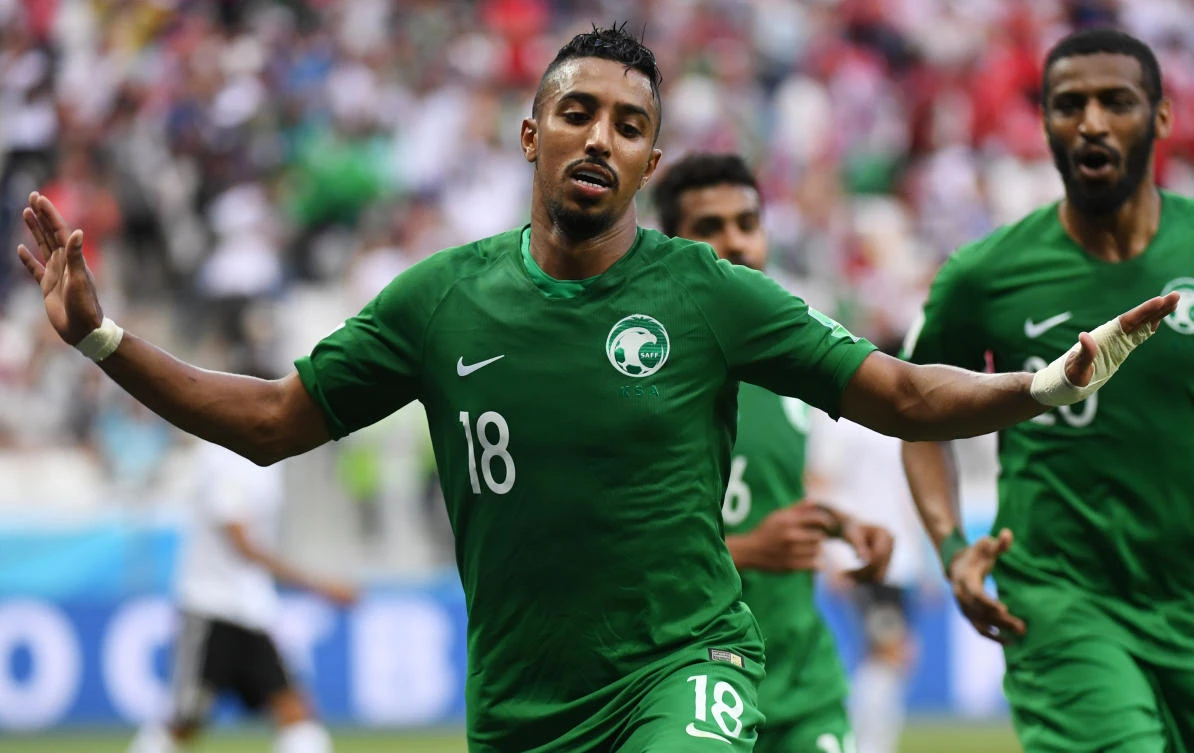Saudi winger Salem Al-Dawsari will be looking to cause a few problems for Brazil in Riyadh. (AFP)