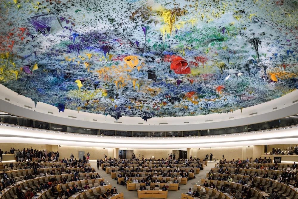 A general view taken on September 10, 2018 during the opening day of the 39th UN Council of Human Rights at the UN Offices in Geneva. (AFP)