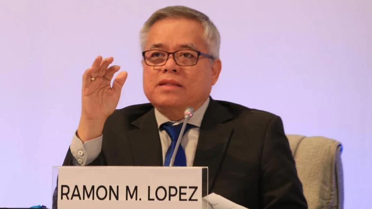 Philippine Trade Secretary Ramon Lopez. (Screenshot: YouTube)