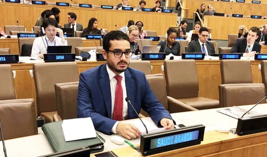 Mohammed bin Abdul Rahman Al-Qadi, First Secretary of the Saudi Arabia Mission to the UN in New York . (Twitter photo)