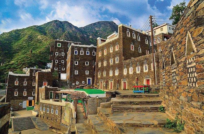 Rijal Alma heritage village in Asir Province. (SPA)