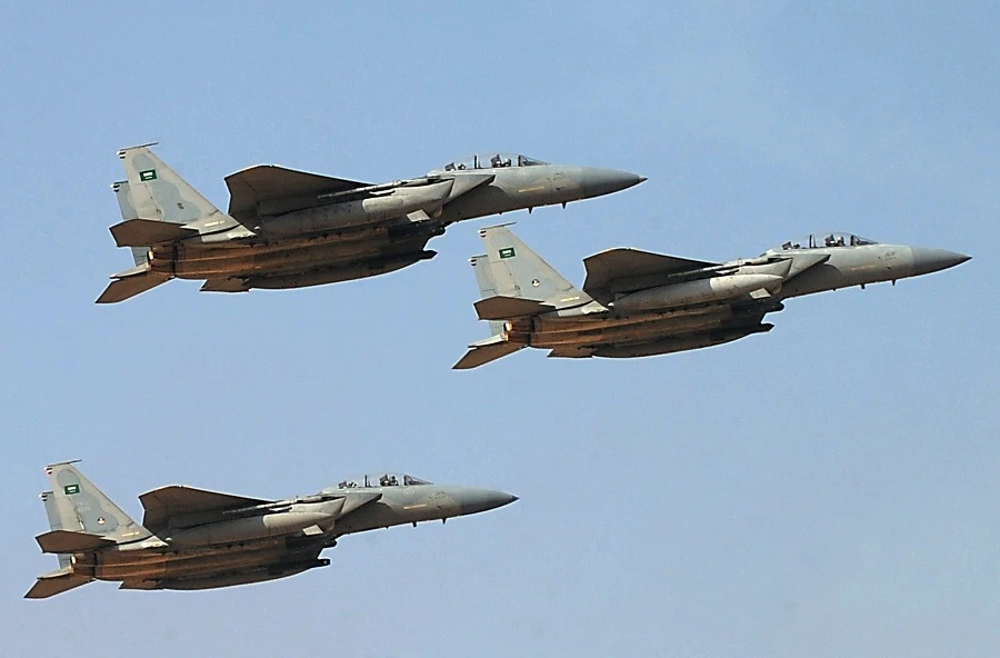 Saudi Royal Air Force plane crashes during training mission northwest of the Kingdom