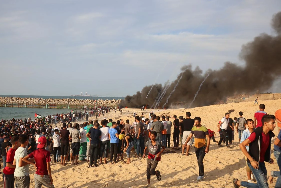 Israel’s Prime Minister Benjamin Netanyahu threatened to inflict “very strong blows” on Hamas after fresh violence along the border with the Gaza Strip controlled by the Islamist group. (AFP)