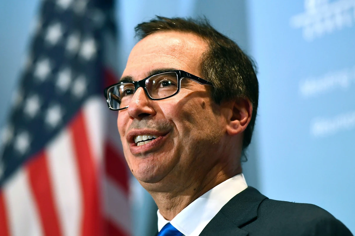 US Treasury Secretary Steven Mnuchin announced new sanctions against Iranian banks and firms accused of supporting Iranian paramilitary operations. (AP)