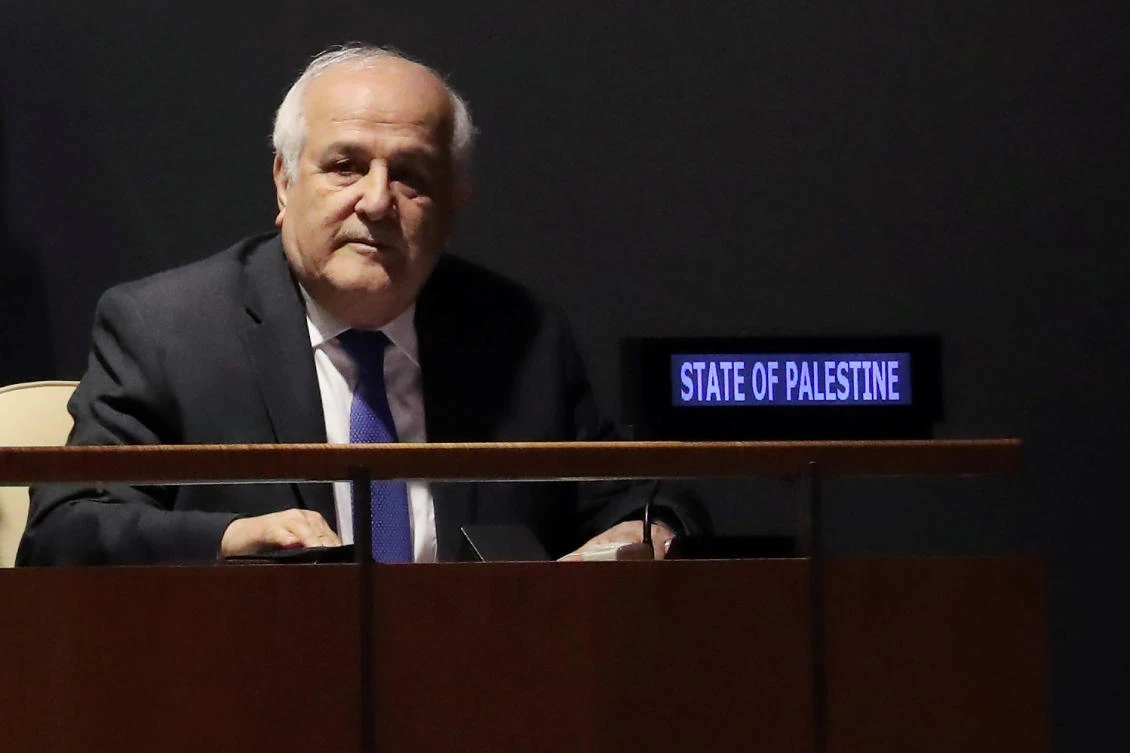 Palestinian Ambassador to the United Nations Riyad Mansour. (Reuters)