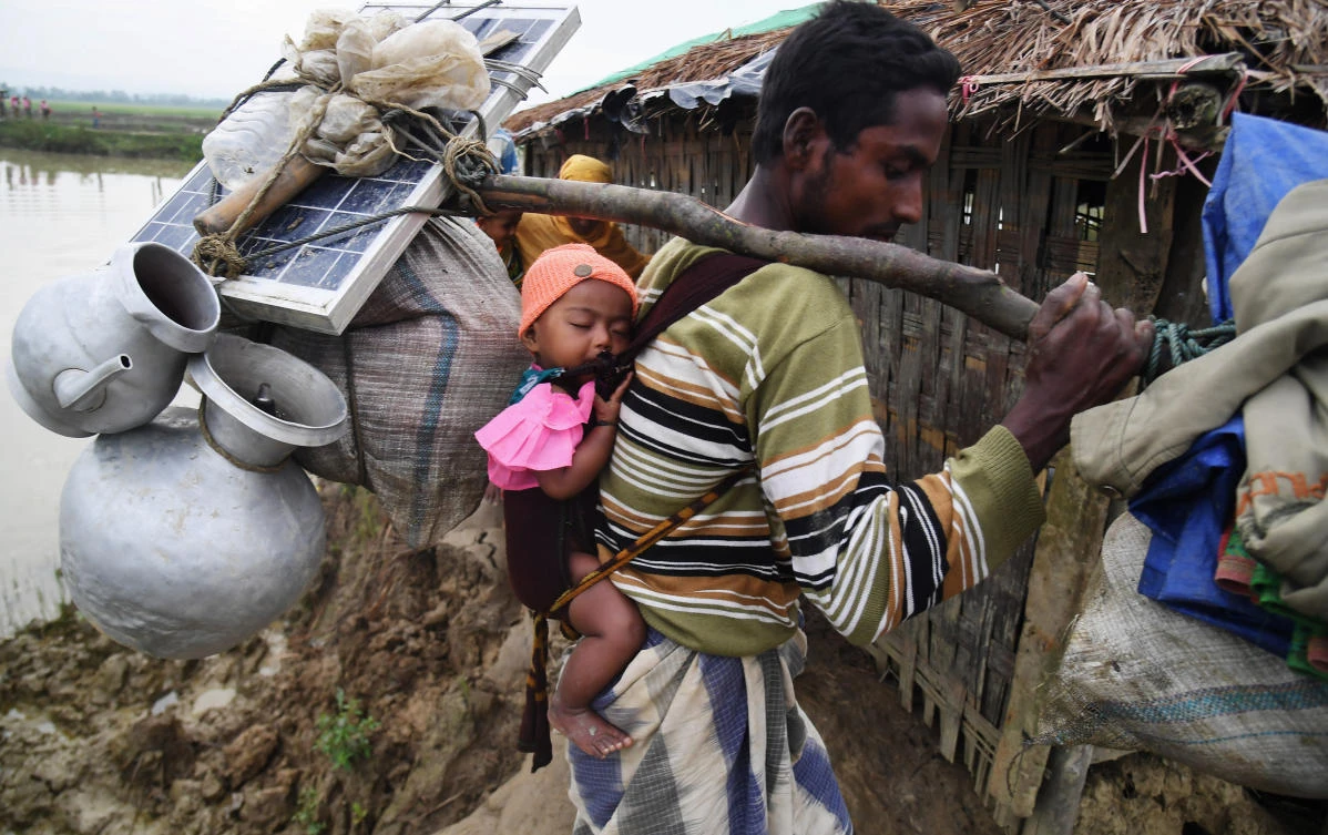 Solar use is widespread in Bangladesh, considered one of the countries most vulnerable to climate change impacts. (AFP)