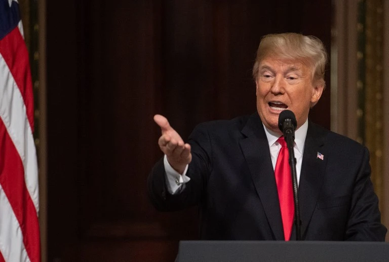 President Donald Trump compared the case of Jamal Khashoggi to the allegations of sexual assault leveled against Supreme Court Justice Brett Kavanaugh during his confirmation hearing. (AFP)