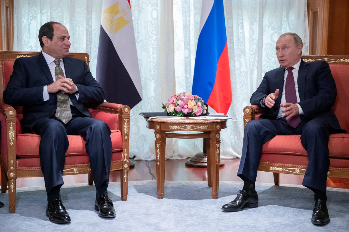 Russian President Vladimir Putin and Egyptian President Abdel Fattah El-Sisi during their meeting in the Black Sea resort of Sochi, Russia Oct. 17. (Reuters)