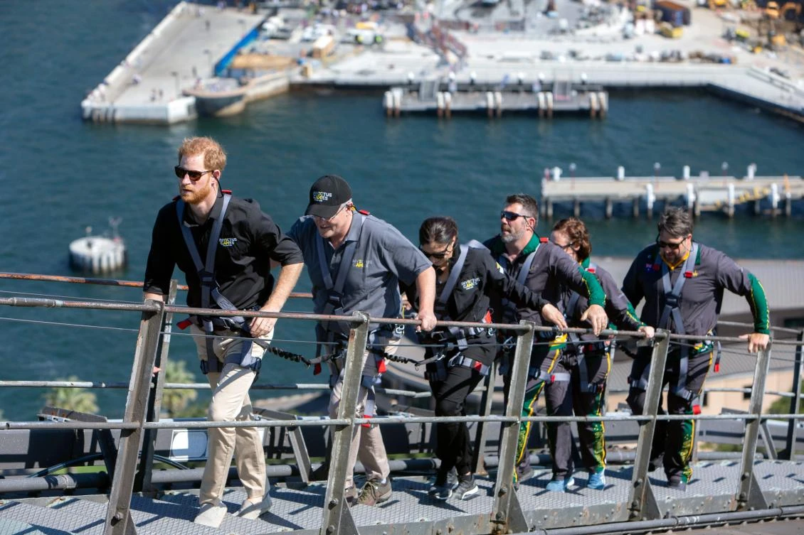Prince Harry raises Invictus Games flag over Sydney Harbor
