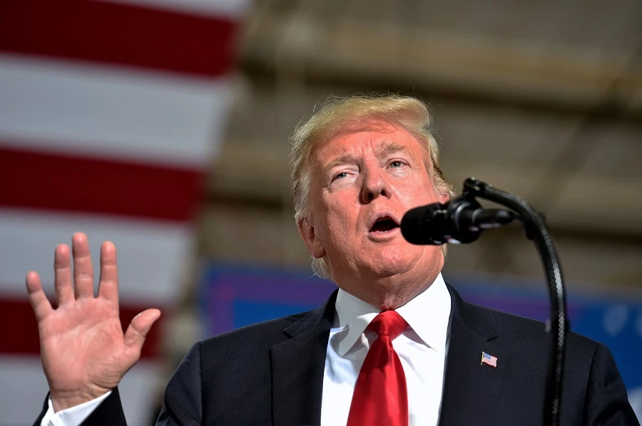 The president spoke to the media at a defense roundtable in Arizona hours after Saudi Arabia claimed that Khashoggi. (AFP)