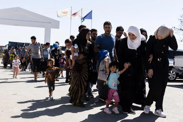 Cypriot police say most of the 29 Syrian migrants who have arrived to the Mediterranean island after setting sail from Lebanon told authorities they have relatives living on Cyprus. (AFP)