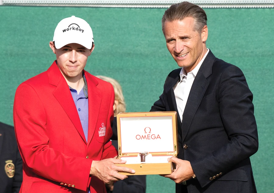 Matthew Fitzpatrick of England won the 2018 Omega European Masters.