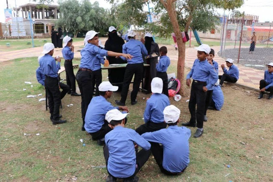 The King Salman Humanitarian Aid And Relief Center (KSRelief) carried out a recreational trip for 27 children to the Marib General Park. (SPA)