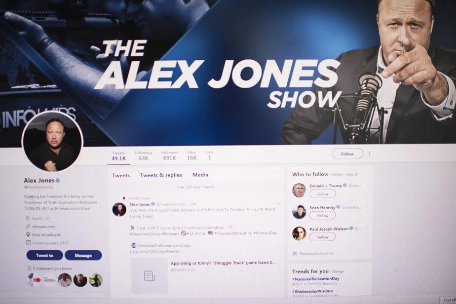 Twitter removes accounts linked to Alex Jones, Infowars