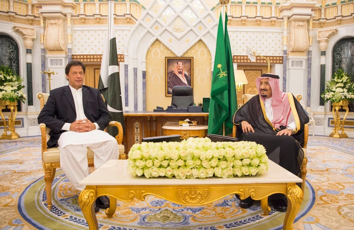 Khan was in Riyadh attending Saudi Arabia’s Future Investment Initiative. (SPA)