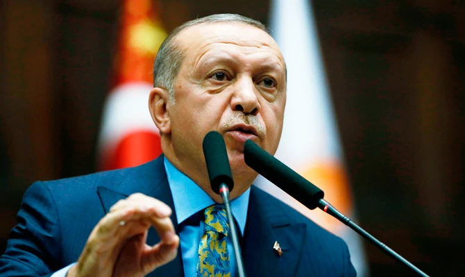 Turkish President Recep Tayyip Erdogan gave a speech to parliament on Tuesday regarding the Turkish account of the case of Saudi journalist Jamal Khashoggi. (File/AFP)