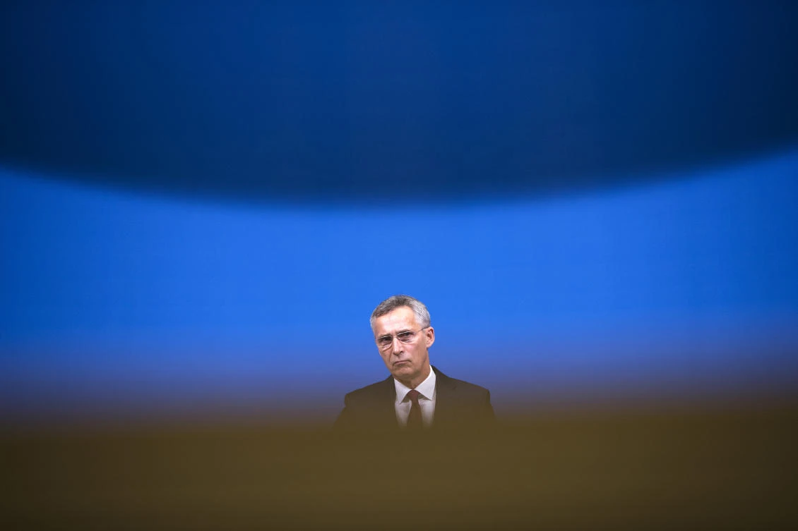 NATO Secretary General Jens Stoltenberg talks to journalists during a news conference at the NATO headquarters in Brussels, Wednesday, Oct. 24, 2018. (AP)