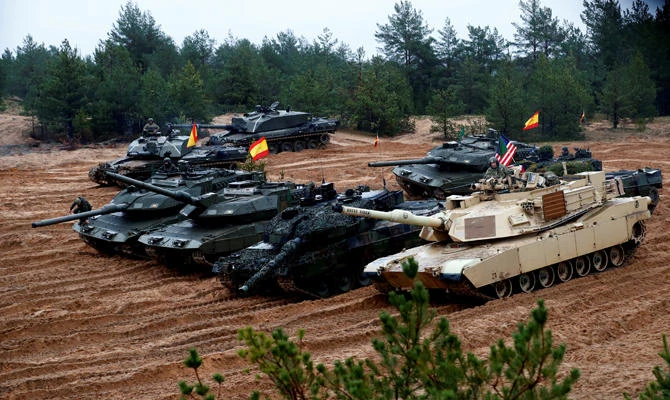 NATO shows Russia its military might in giant exercises