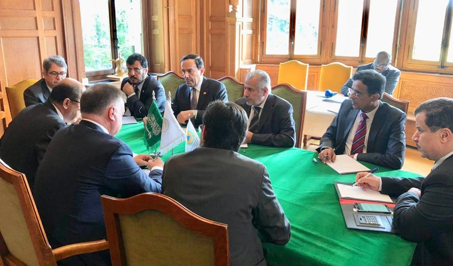 The KSRelief signed an executive program with the IOM. (SPA)