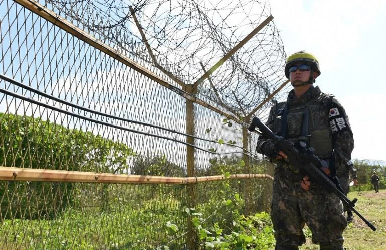 The two Koreas have signed an accord halting ‘all hostile acts’ around their border areas. (AFP)