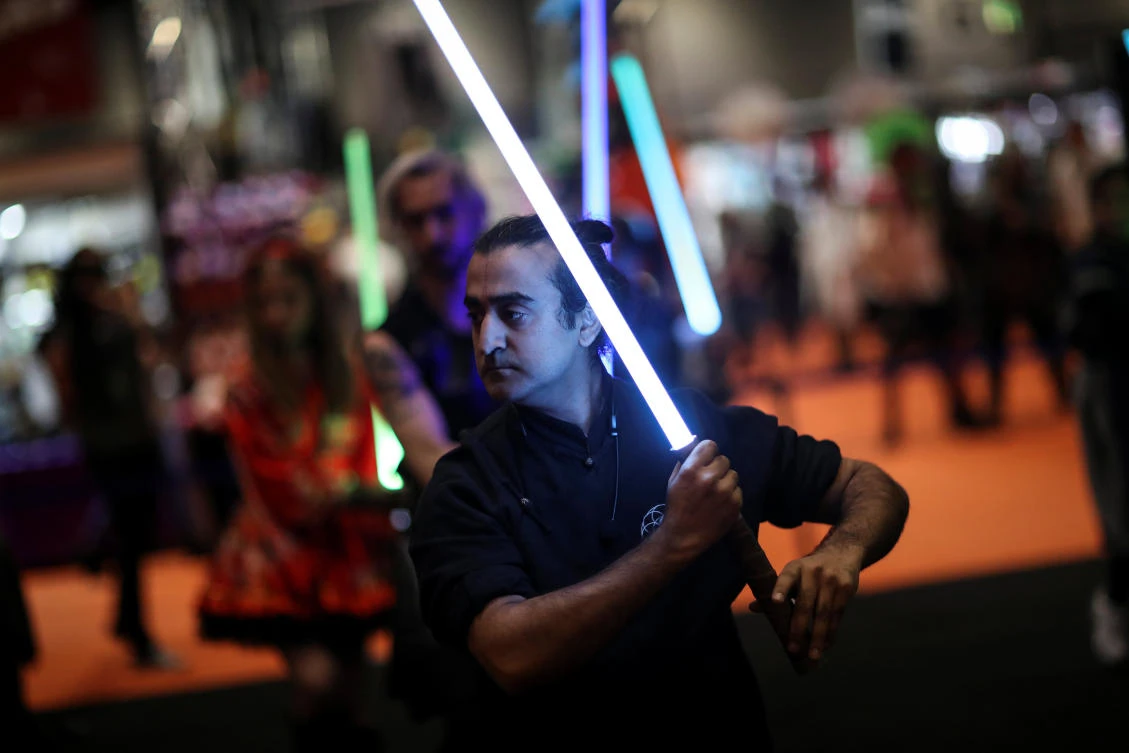 Superheroes mix with villains as London Comic Con kicks off