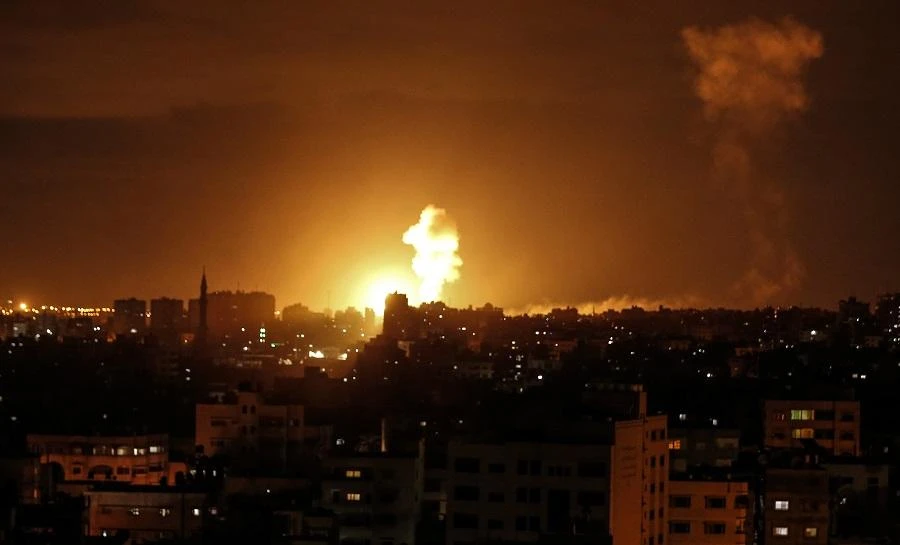 The rocket attacks followed the death of four Palestinians participating in a protest along Gaza’s perimeter fence with Israel. (AFP)