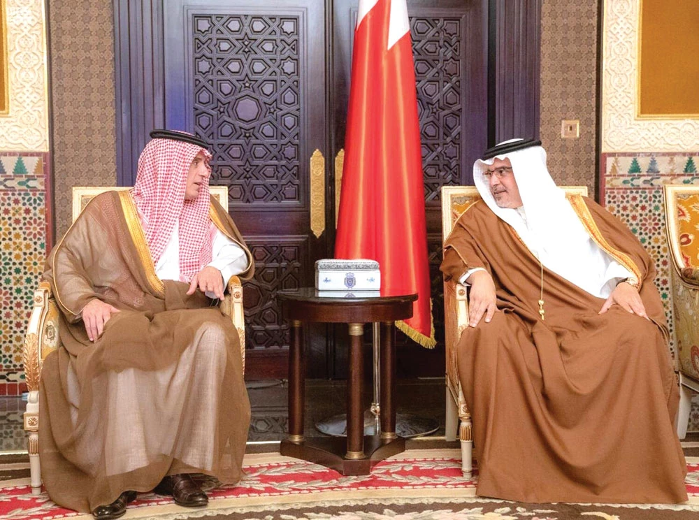 Saudi FM meets with Bahrain's crown prince to discuss regional developments