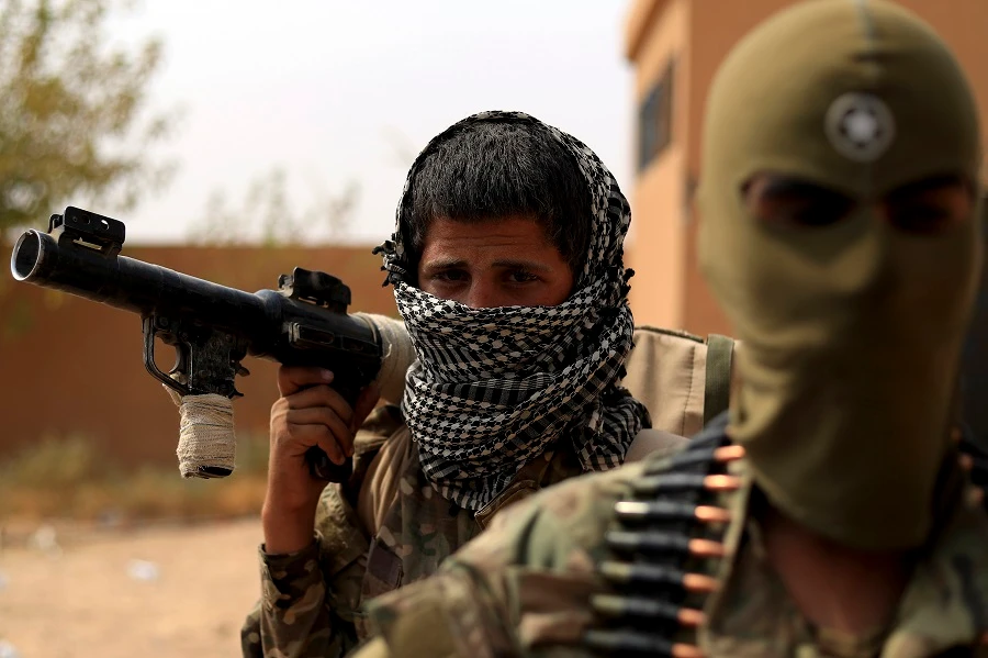 The SDF retreated from Hajjin on the Iraqi border around seven weeks after it launched an anti-Daesh offensive backed by the US-led coalition. (File/AFP)
