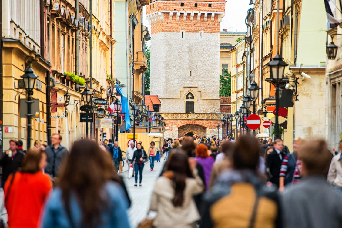 A main street in Krakow. (Shutterstock)