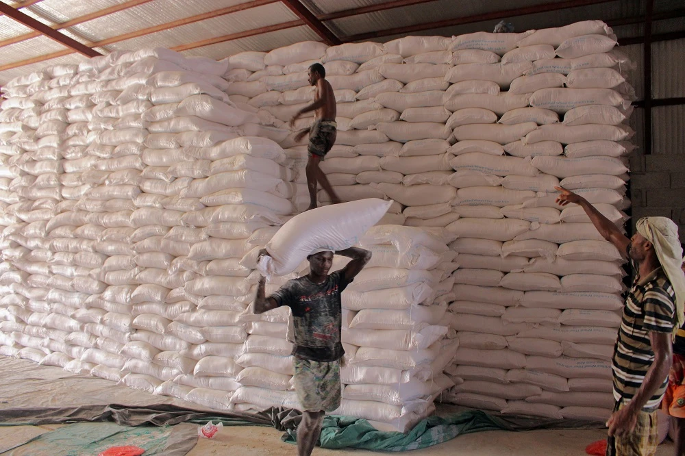 The stock was intended for more than 3.7 million people, WFP spokesman Herve Verheusel said. (File/AFP)