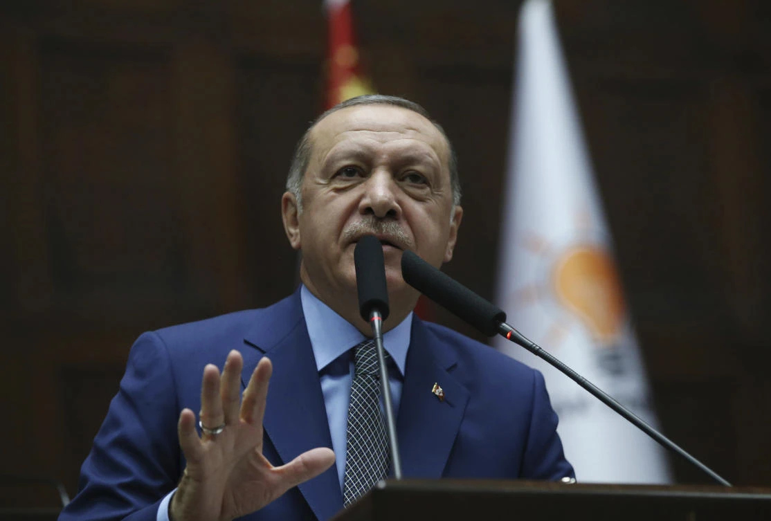Turkey’s President Recep Tayyip Erdogan said Turkey “has begun real interventions against the terror organization.” (AP)