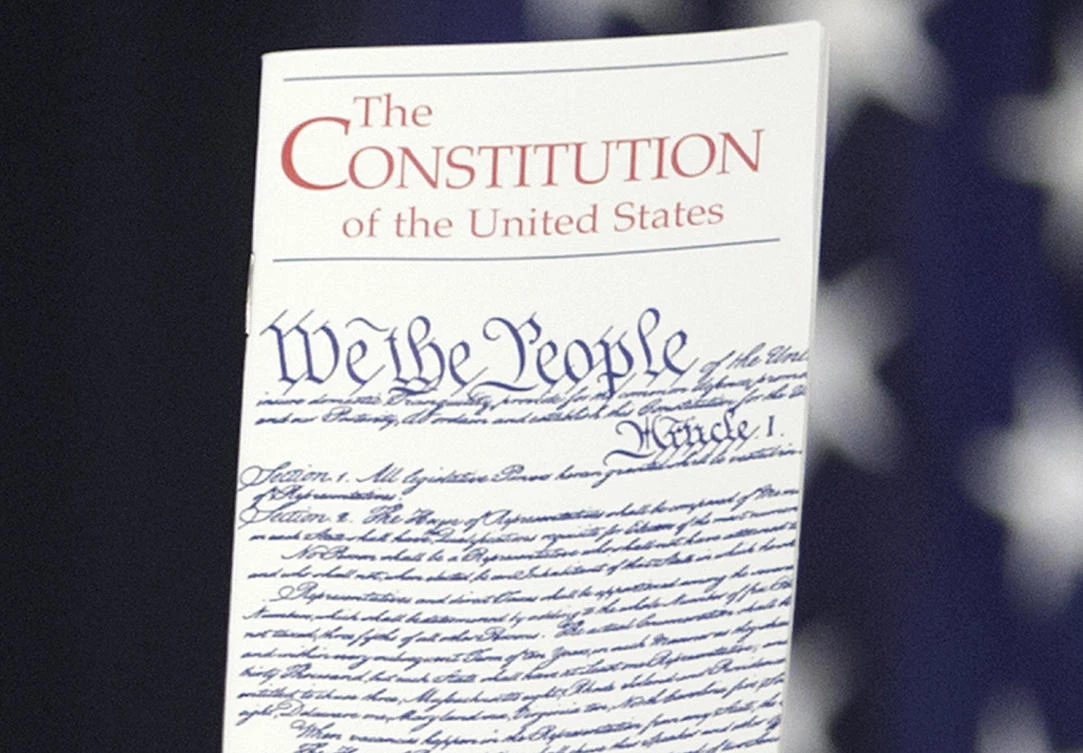 In this March 23, 2016 photo, the Constitution is held by a member of Congress on Capitol Hill in Washington. President Donald Trump says he wants to order the end of the constitutional right to citizenship for babies of non-citizens and unauthorized immigrants born in the United States. (AP)