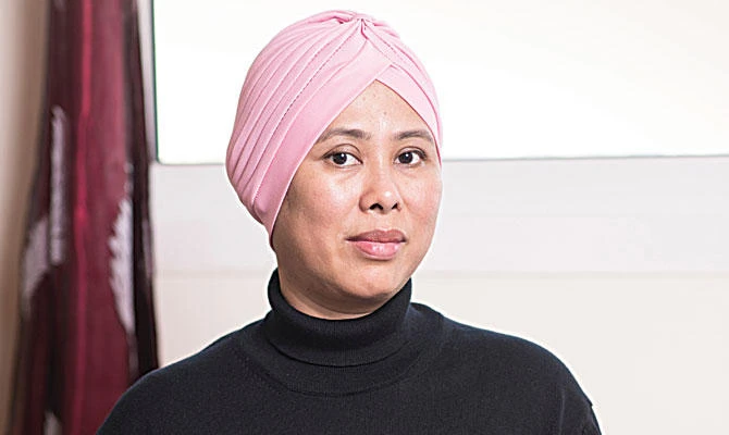 Sharon did not want to go home for treatment for breast cancer and become a burden on her children. (Issa Alkindy)