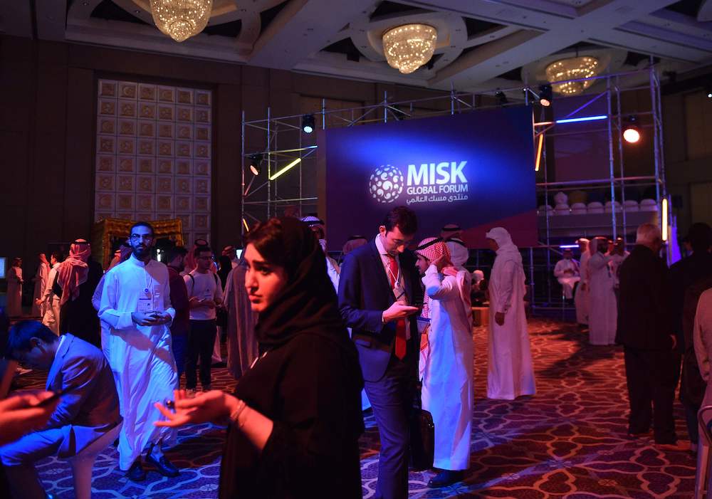 The third annual Misk Global Forum opened Wednesday in Riyadh. (Basheer Saleh and Ziyad Alarfaj/AN)