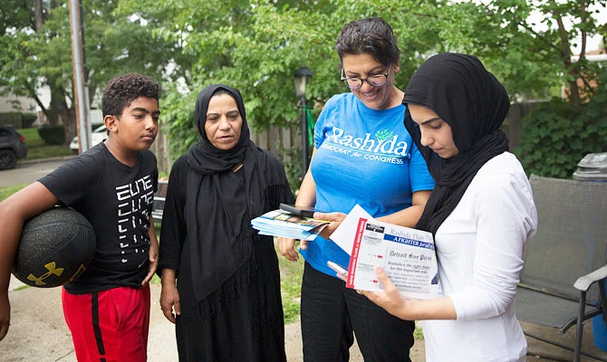 Rashida Tlaib during campaign