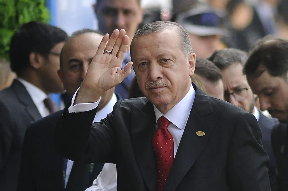 Turkey's President Recep Tayyip Erdogan arrives at Costa Salguero in Buenos Aires to attend the G20 Leaders' Summit, on November 30, 2018. (AFP)