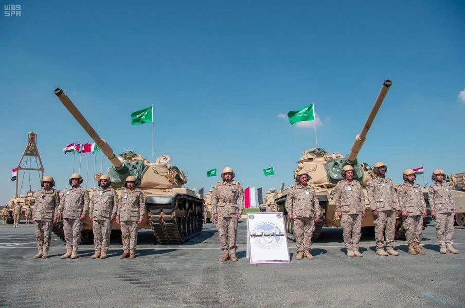 Saudi Arabian forces arrive in Egypt for Arab Shield exercises. (SPA)