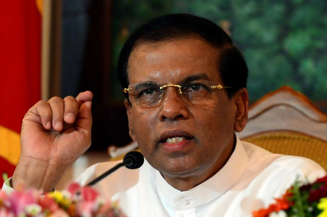 Sri Lankan President Maithripala Sirisena issued an order for Parliament to reconvene on Nov. 14. (File photo / AFP)
