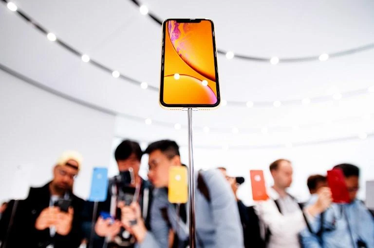 Apple launched the lower-cost iPhone XR along with two other models, the XS and XS Max, during an event in September. (AFP)