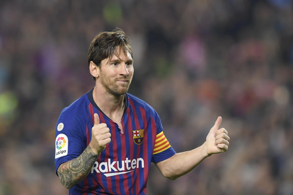 Barca's talisman Lionel Messi is in line to make an earlier-than-expected return from injury against Inter Milan on Tuesday. (AFP)