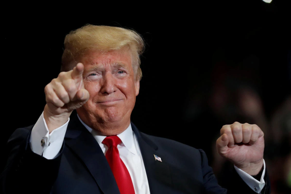Trump’s Missouri rally was his 11th in a spate of campaign efforts ahead of the midterm elections.(Reuters)