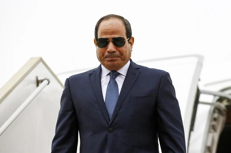 Egypt's President Sisi spoke on the second day since sanctions against Iran were reintroduced. (File/AFP)