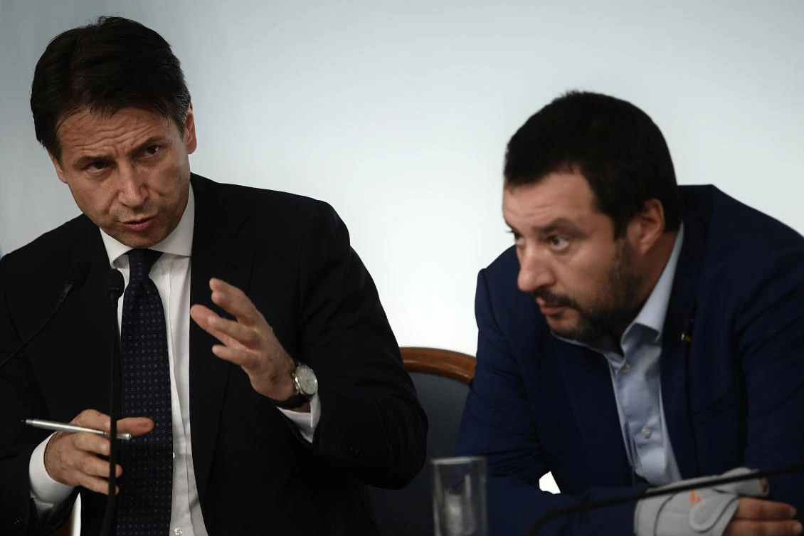 The new laws could allow migrants to be removed from the country, even those already living there Matteo Salvini and Luigi Di Maio. (File/AFP)